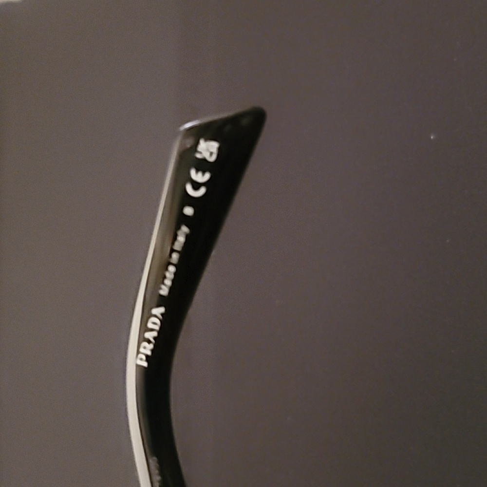Prada Glossy Black Designer Sunglasses - Picture 4 of 4